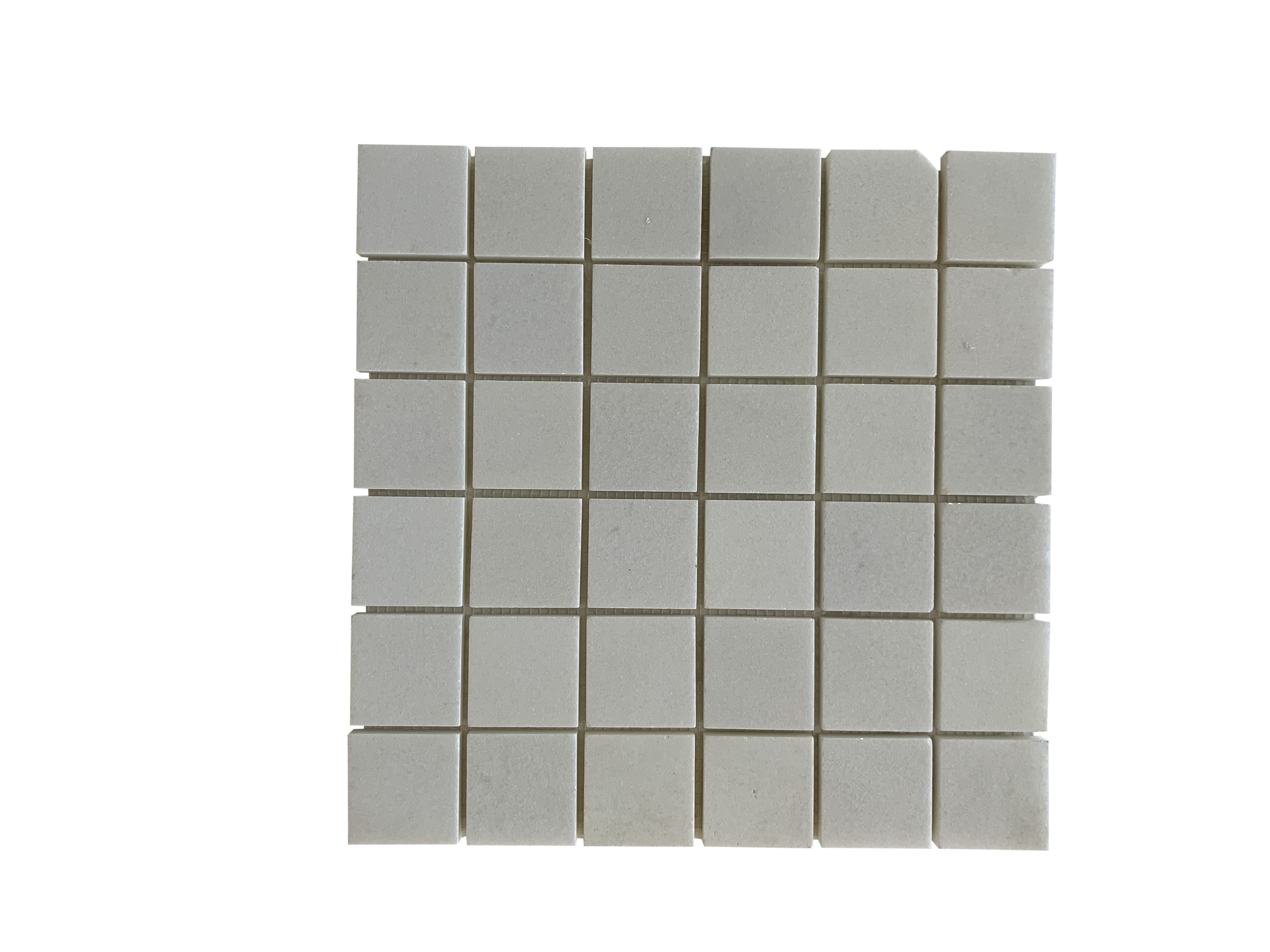 THASSOS MARBLE MOSAIC POLISHED SQUARE 2